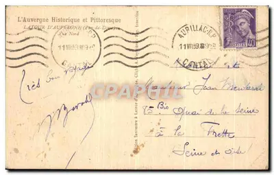 Latour d'Auvergne — vista pittoresca — Edizione Sauvêtre — Verso
