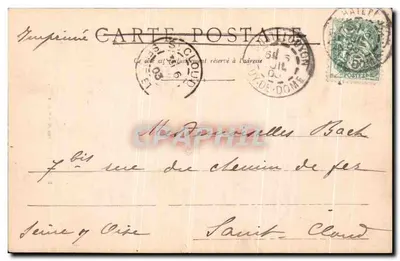 RIOM - Katedra Marthuret — H. G. Déposé, n° 102 — Rewers