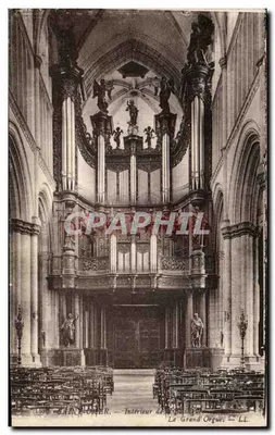 Saint-Flour — Interior da catedral — O Grande Órgão — LL.