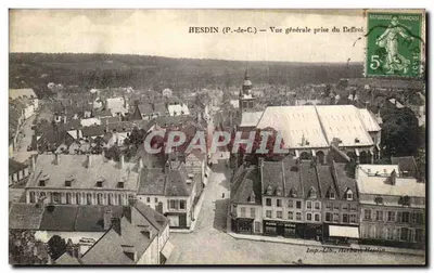 Hesdin (P.-de-C.) — Vista geral tirada do Sino — Imp.-Lib. Herbary, Hesdin