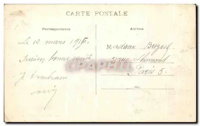 Hesdin (P.-de-C.) — Vista geral tirada do Sino — Imp.-Lib. Herbary, Hesdin — Verso