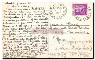 Hesdin (P.-de-C.) — Plac Armes — wydawca nieznany, numer serii nieczytelny — Rewers