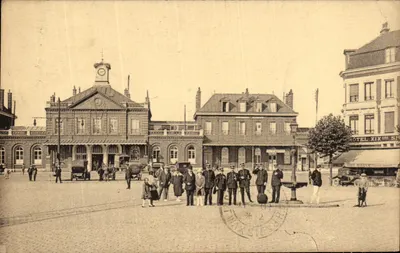 Place de la gare à Thix-Silvain — wydawca LACIEN POLLET, n°6