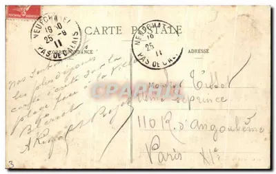 Hardelel-Plage (P.-de-C.) - Parte delle Ville in Diga - A destra, Villa di M. Louis Blériot — Verso