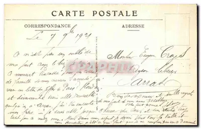 Blangy-les-Arras — Centro di Blangy — Guerra Europea — Agosto 1917 — Continuazione del N° 12 — Verso
