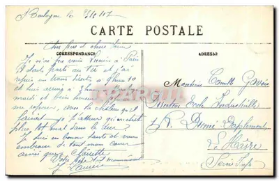 Boulogne-sur-Mer — Busto do Dr. Duchesne e Porta dos Degraus — Editor Stévenard — Verso