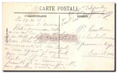 Arras — O Hotel de Ville e a Praça após a Guerra 1914-1918 — Visté Paris n° 637 — Verso