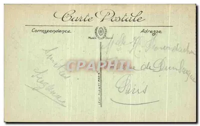 Arras — Igreja de São João Batista em ruínas — Edição Fernand Benoit — Verso