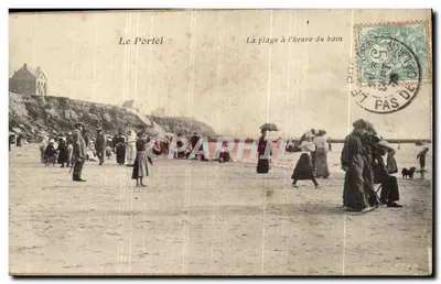 Le Portel — A Praia — Vista geral — Editor Calais, Número 1 — Verso