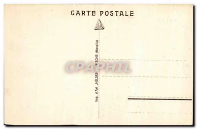 L'Étang de Hasselfurth en hiver — vue d'hiver avec sentier enneigé et forêt — éditeur Hélias, Bitche (Moselle) — Verso