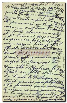 Josselin - As margens do Oust e o Castelo — Editor anônimo, n° 4376 — Verso