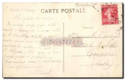 Święta Anna z Auray — Bazylika i Plac — Zbiór Villars, Quimper — Rewers