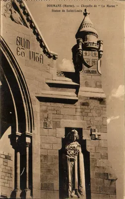 Dormans (Marne) — Capela de "La Marne" — Estátua de São Luís