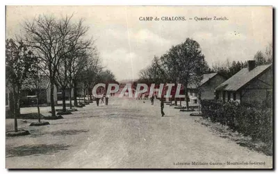 Camp de Chalons — Quartier Zurich — Librairie Militaire Guérin, Mourmelon-le-Grand