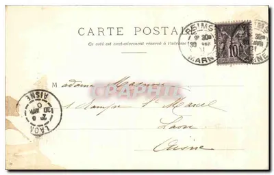 Reims — Katedra, Absydę — P.-D.R. — Rewers