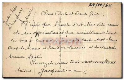 Cholet (M.-et-L.) — Casernes — Imprimé sur la carte : 601 — Verso