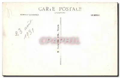 Fontevrault (M-et-L) — Die Abtei gegründet Ende des 11. Jahrhunderts und im 12., 13. und 16. Jahrhundert wieder aufgebaut — Die Cour d'Honneur. R.D. — Rückseite