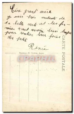 Angers - Jardin des Plantes - L'Île des Cygnes - L.V., fot. — Rewers