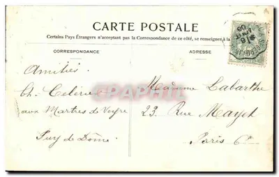 Clermont-Ferrand — A Estátua de Vercingétorix — A Auvergne ilustrada, n°37 — Verso