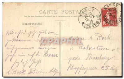 NANCY — Fontanna Neptuna — Wydawnictwa Zjednoczone, Nancy, n°19 — Rewers