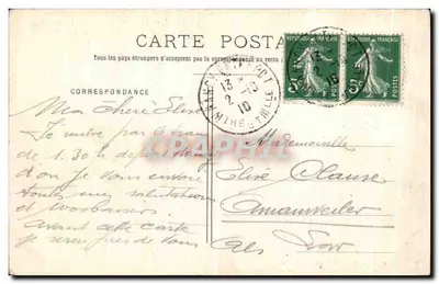 NANCY - Hémicírculo da Carrière, Praça do Governo — Edição dos Magasins Réunis, n°38 — Verso