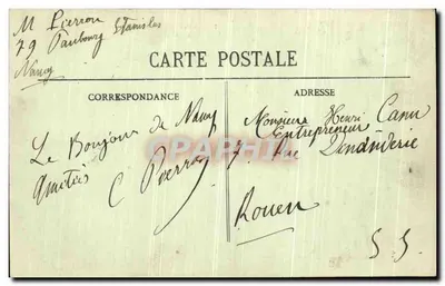 NANCY - Plac Stanisława - Krzyż Jean-Lamour (XVIII wiek) — Wydawnictwa Zjednoczone Nancy, nr 7 — Rewers