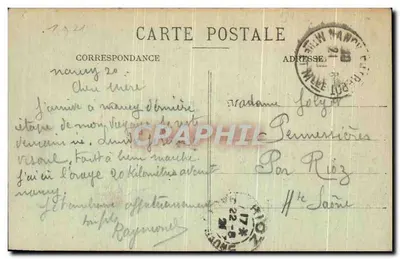 Nancy — Katedra św. Epwra. Plac Dames — Phototype A. Humblot et Cie — Rewers