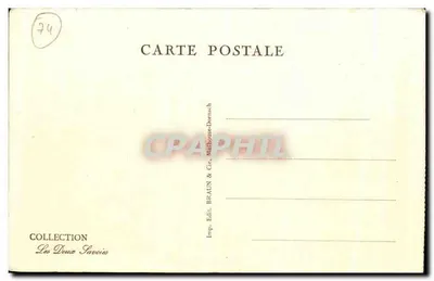 Chamonix — Jezioro Cornu i Góra Joly — kolekcja Les Deux Savoies — Rewers