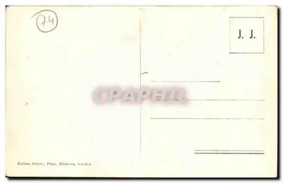Przejście przez szczelinę na Mont-Blanc — niebezpieczna wspinaczka — J. J. 6880 Chamonix — Rewers