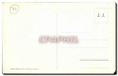 Chamonix — Pomnik Saussure'a — J. J. 6008 — Rewers