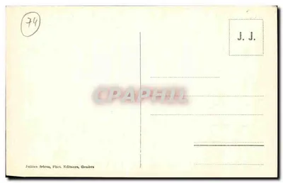 Monument Saussure i Mont-Blanc w Chamonix — J.J. 1280 — Rewers