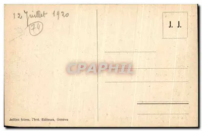 Chamonix - Glacier des Bossons et Aiguille du Midi — J. J. 8858 — Verso