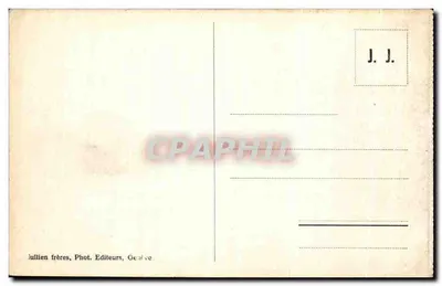 Monument Sassure i Mont-Blanc w Chamonix — J. J. 1280 — Jullien frères, Genewa — Rewers
