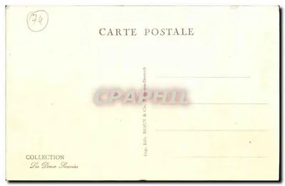 Chamonix — Fessura nel Ghiacciaio dei Bossoni — Editore Braun & Cie, n° 12110 — Verso