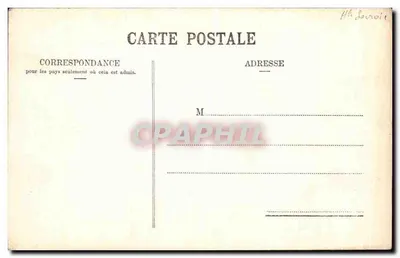 Chamonix — Widok na Mont-Maudit z Grands Mulets — Jullien frères Fot. Wydawcy, Genewa, nr J.J. 6128 — Rewers