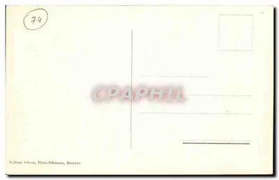 Glaciar de los Bossons y Aiguille du Midi — Chamonix — J.J. 897 — Reverso