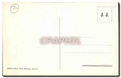 Chamonix — Les Praz, Mont-Blanc i Brévent widziane z Flégère — J. J. 7714 — Rewers