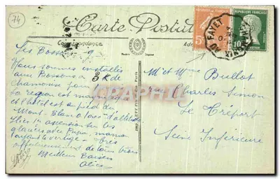 Chamonix i Mont Blanc — Ogólny widok — N.D. — Rewers