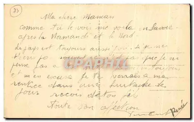 Féer i Mały Święty Bernard — widok panoramiczny — wydawca Cap, nr 298 — Rewers
