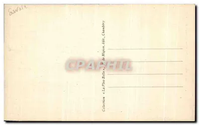 Aigueblanche — Cachoeira do Morel — Coleção «La Plus Belle», J. de Mignien, editor, Chambéry — Verso