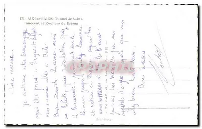 Aix-les-Bains — Tunel św. Innocenta i skały Brison — Cap — Rewers