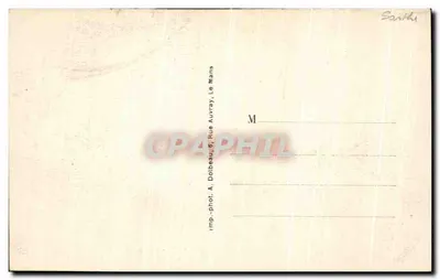Le Mans — Muzeum Królowej Bérengère — Starszy wewnętrzny krajobraz — Rewers