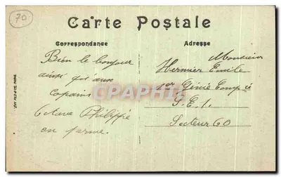 Vesoul — Les Rochers de Frotey — LL — Verso