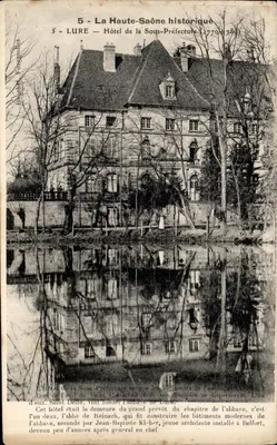 Bilhete postal antigo Lure Hotel de La Sous Prefecture