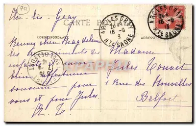 Gray - A Torre do Castelo — Imp. Lib. A. Bergeret, Gray — Verso