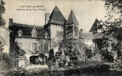 Couches-les-Mines — Castelo da Torre Guérin — Fototipia E. Desix, rua de Nazareth, Paris