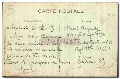 LUXEUIL-les-BAINS — Aleja Gare — La Haute-Saône Illustrée n°75 — Rewers