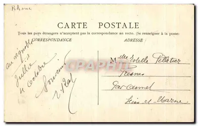 Vauxrenard — A Pépinière — Lemonon-Ducote editor Mâcon — Verso