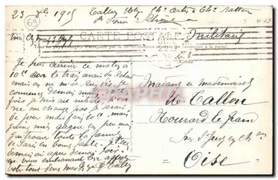 LYON - O Palácio São Pedro — editor D.T. — número de série 69 — Verso