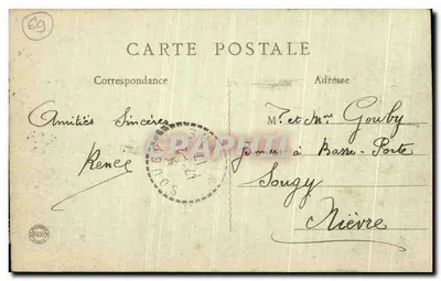 Lyon - Estación de Perrache, Hotel Terminus y Hospital Debrousse — B. F., PARIS — Reverso